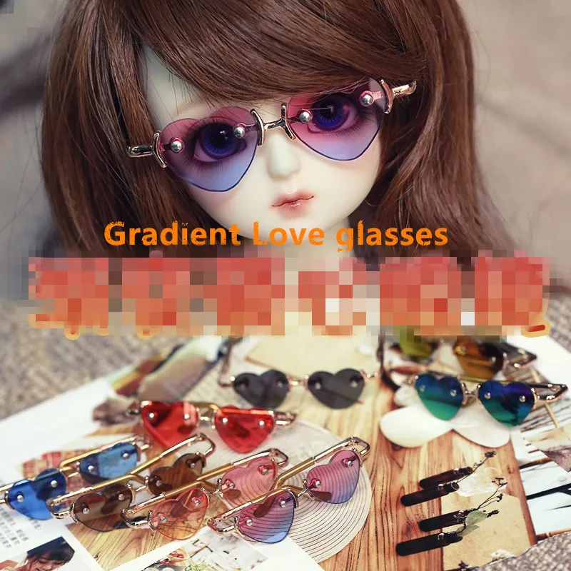 

New Gradient Love Glasses For BJD 1/3 SD17 Uncle Doll Accessories GS21