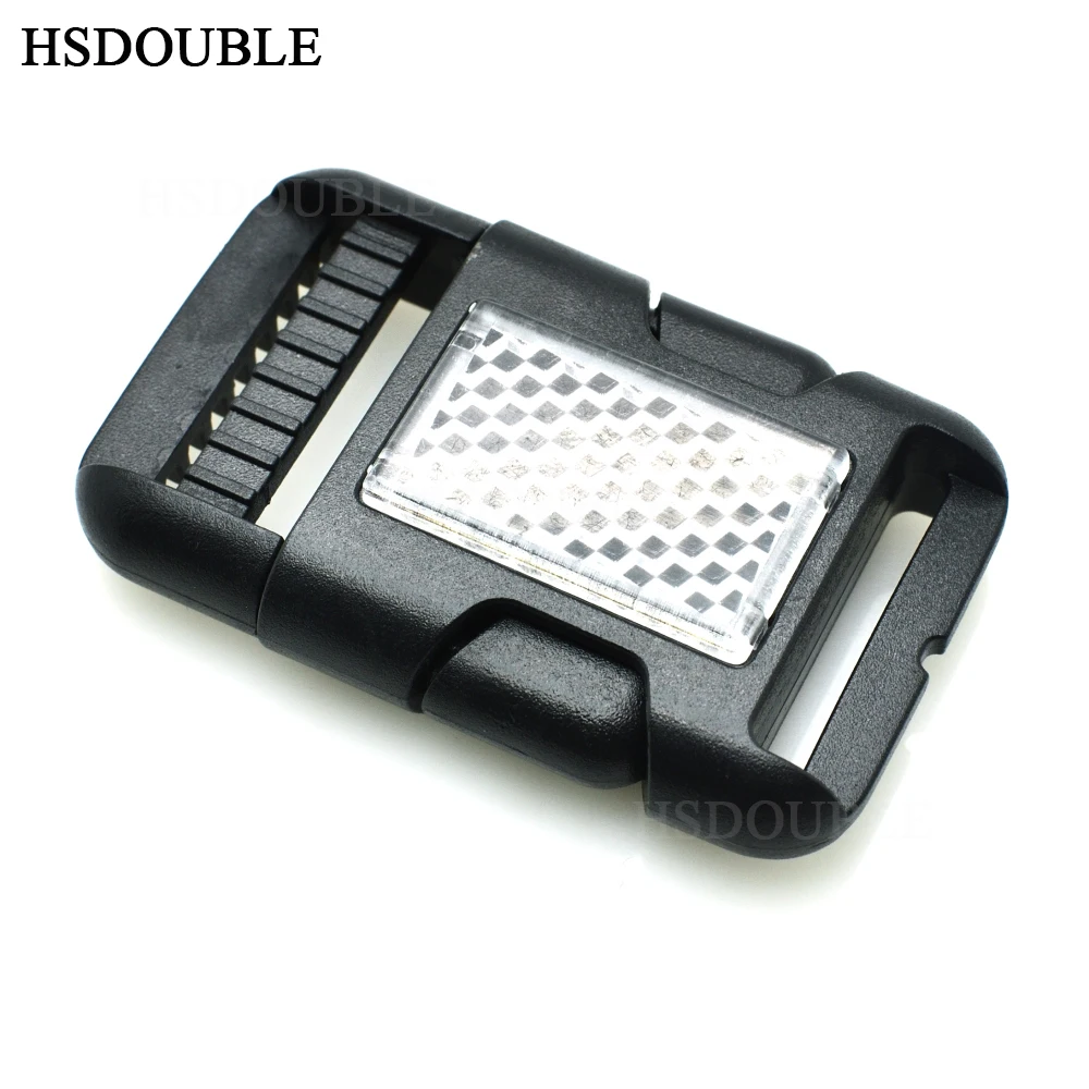 

500pcs/pack 1"Plastic Side Release Buckle Single Adjustable Belts Tactical Backpack Straps Webbing 25mm