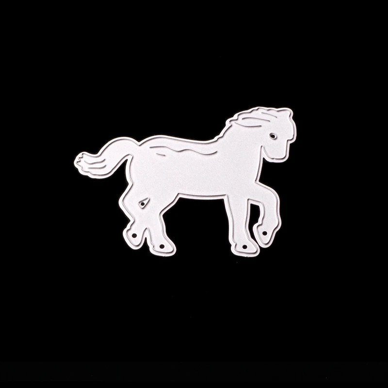 АБУМ Новый дизайн Рисунок Единорога Металлический Углеродистая Сталь Высекательный Шаблон Декоративный Скрапбукинг Альбом Фото Высекательные Ножи.