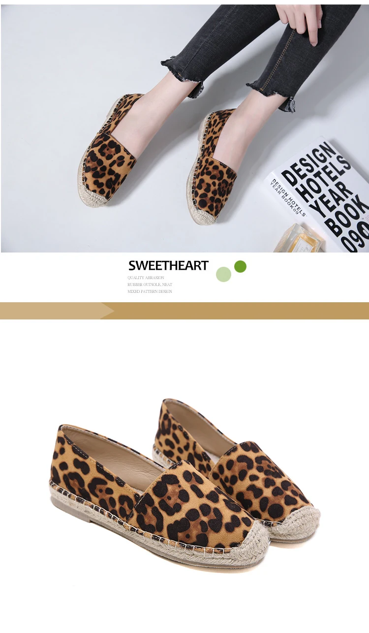 Aneikeh/; роскошные дизайнерские женские лоферы из конского волоса; подошва из пеньки; повседневная обувь на плоской подошве; женские эспадрильи; пикантная леопардовая обувь; zapatos mujer