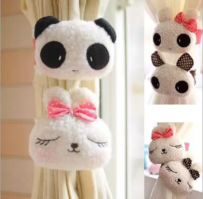 Бесплатная доставка 1 пара милых держателей для штор в форме мультфильма