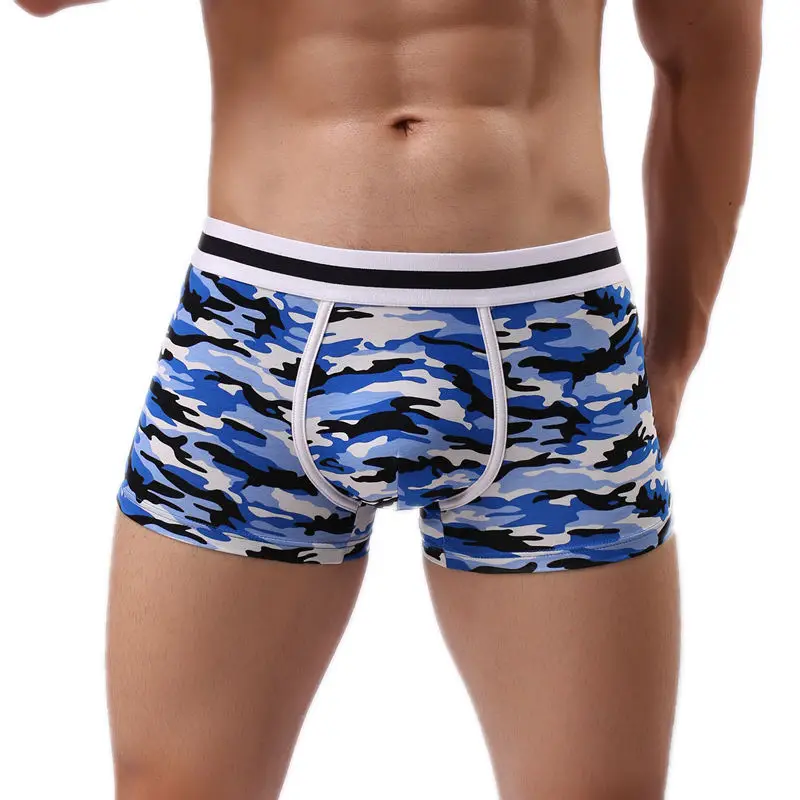 Лидер продаж мужское камуфляжное нижнее белье сексуальные камуфляжные боксеры с