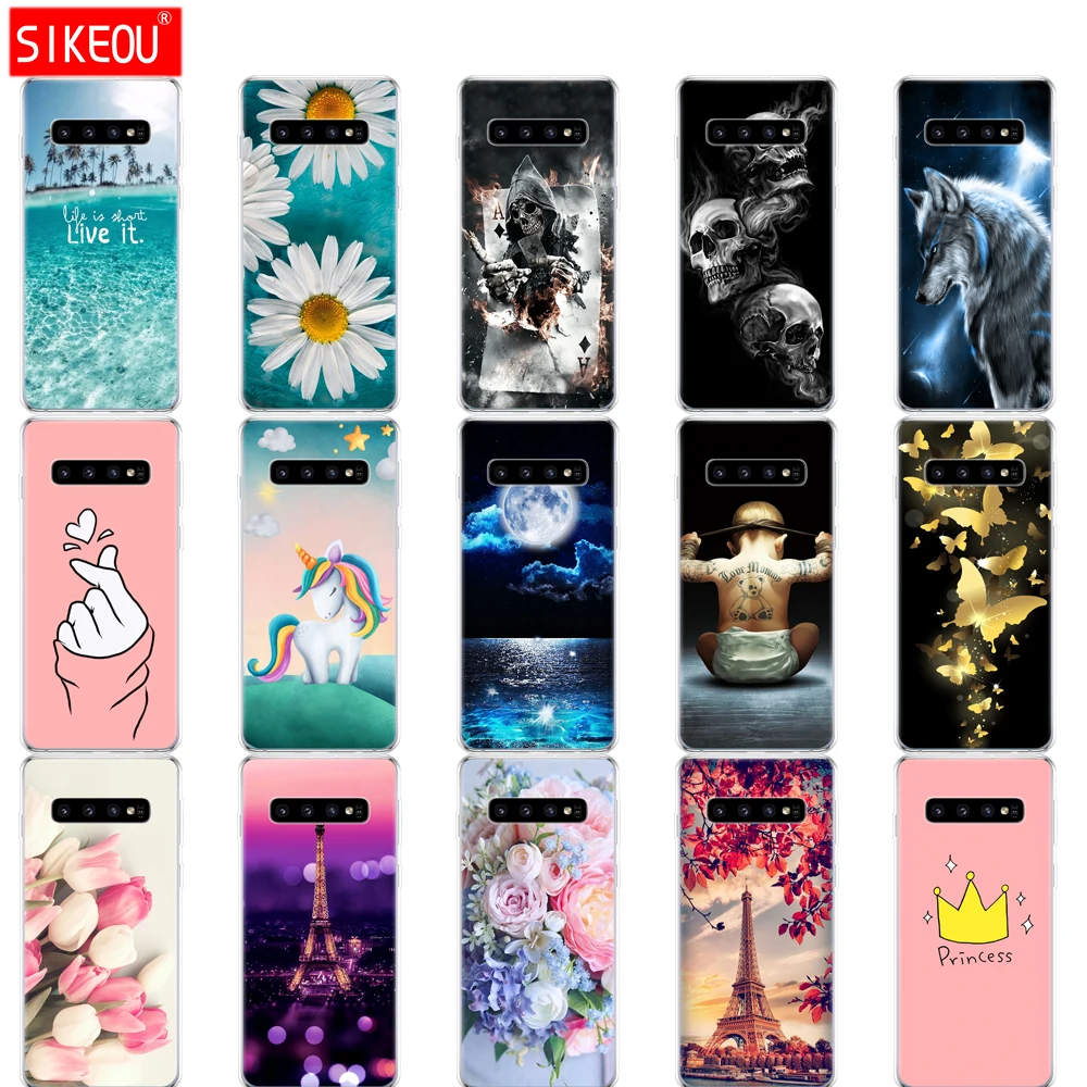 Чехол для Samsung Galaxy S10 чехол телефона E силиконовый мягкий Plus G975F искусственная кожа