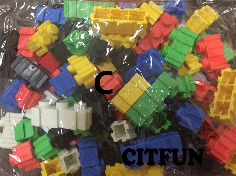 Блокировочный многоцветный строительный блок | Спорт и развлечения