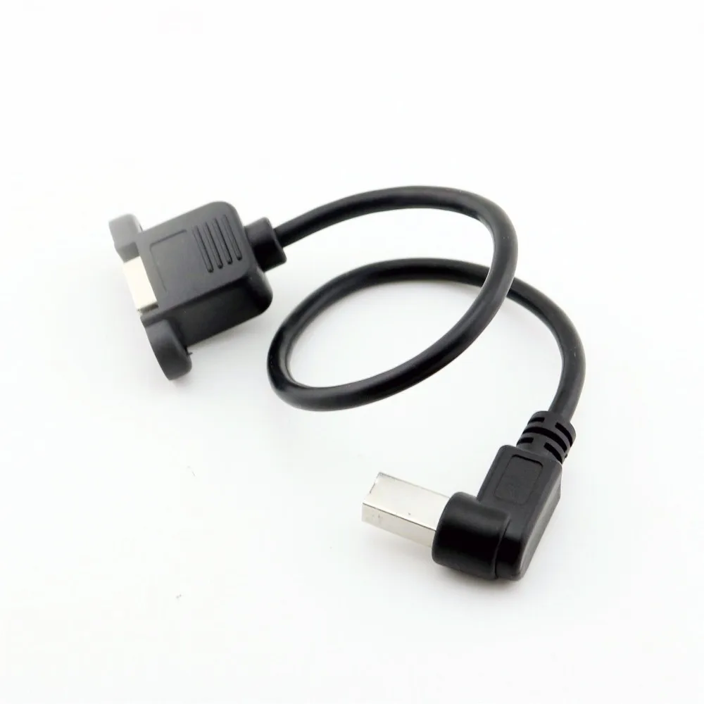 20x USB 2 0 B папа 90 градусов правый угол к гнездо принтера Панель Крепление