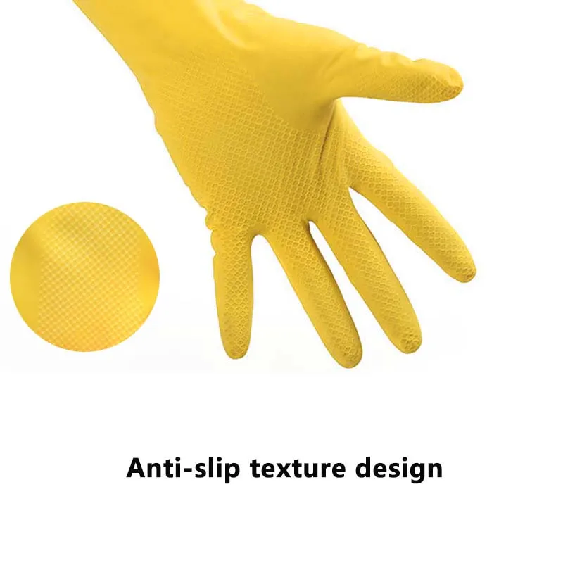 Новинка 2019 теплые перчатки для мытья посуды латексные резиновые кухонные