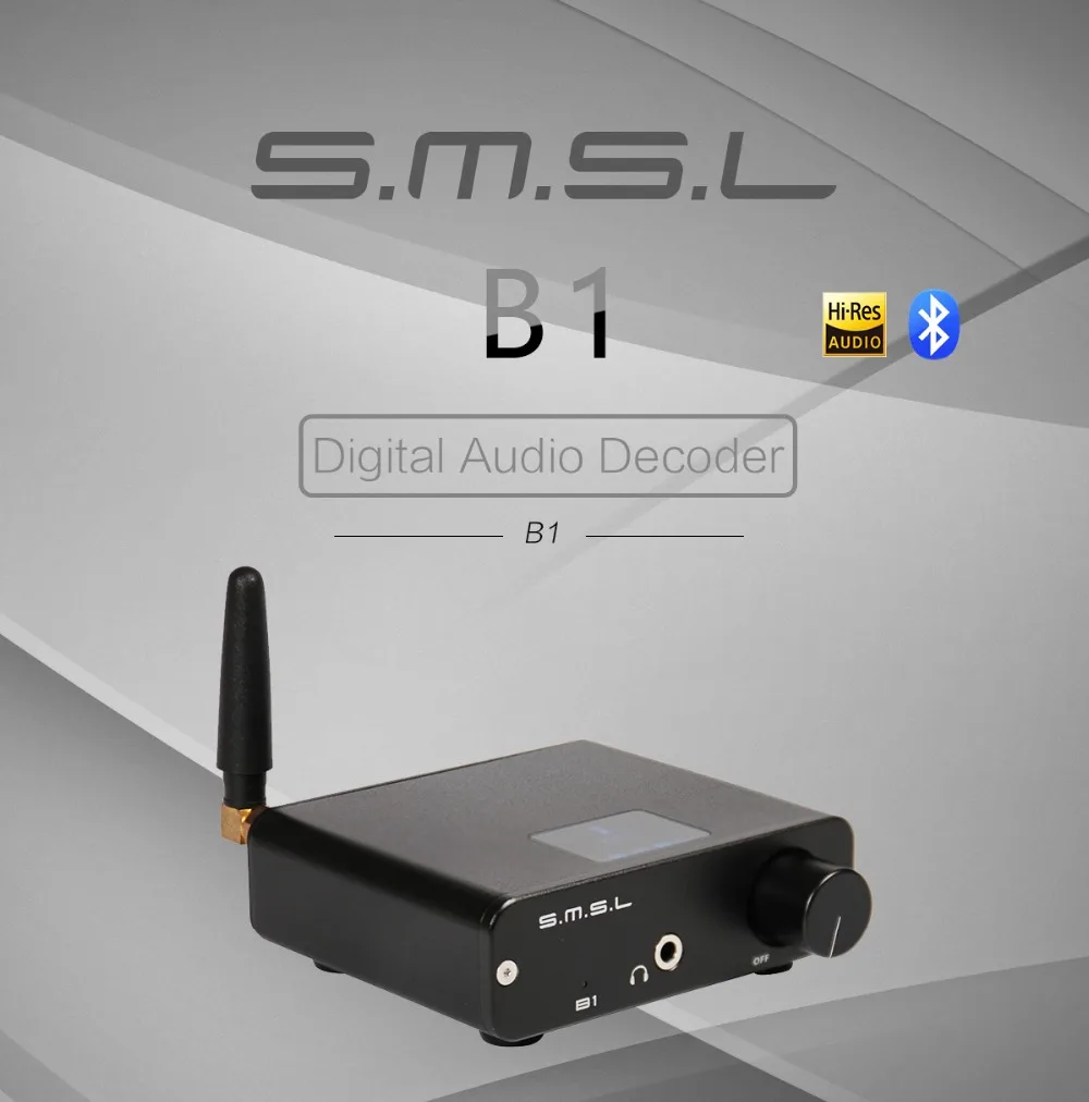SMSL B1 Bluetooth вход аудио декодер приемника Bluetooth цифровой проигрыватель bluetooth CSR 4,2 Поддержка Bluetooth APT-X