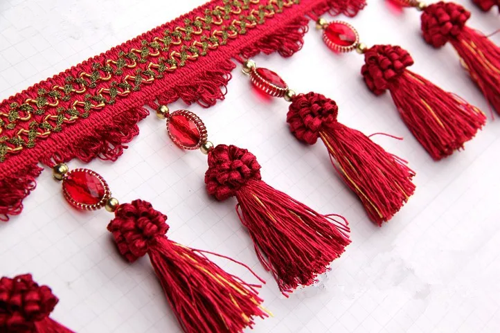 XWL 12 м/лот кружевные аксессуары для занавесок Кристальные шарики кисточки