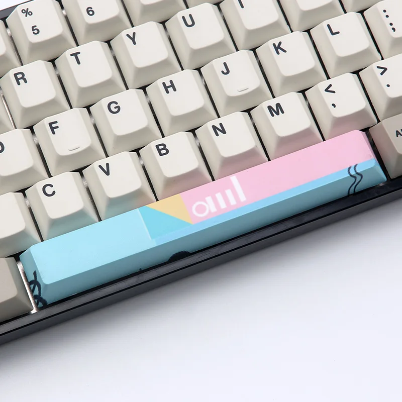 KIT 7 PBT пять Сторон краситель-подложенный пробел 6.25U Вишневый профиль keycap для DIY механическая клавиатура - Цвет: KIT 7