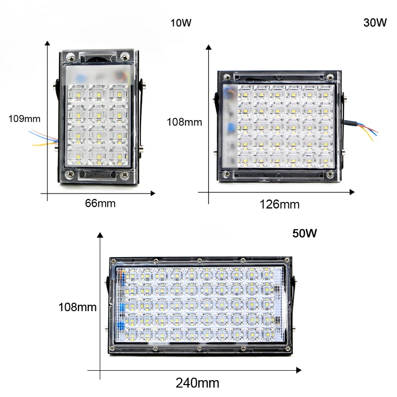 Светодиодный прожектор SMD ip65 10 Вт 20 30 50 с датчиком движения водонепроницаемый