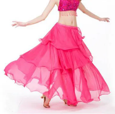 Rose Red DJGRSTER, новинка, юбки для танца живота, юбка для танца живота, костюм, платье для тренировок, платья для выступлений для женщин, платье для танца живота - Цвет: Rose Red