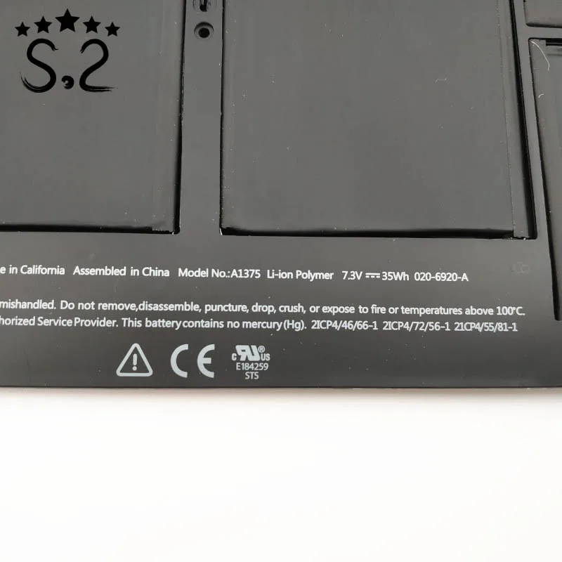 A1375 батарея для MacBook Air 11 6 ''ноутбук A1370 MC506 MC507L 2010 год | Компьютеры и офис