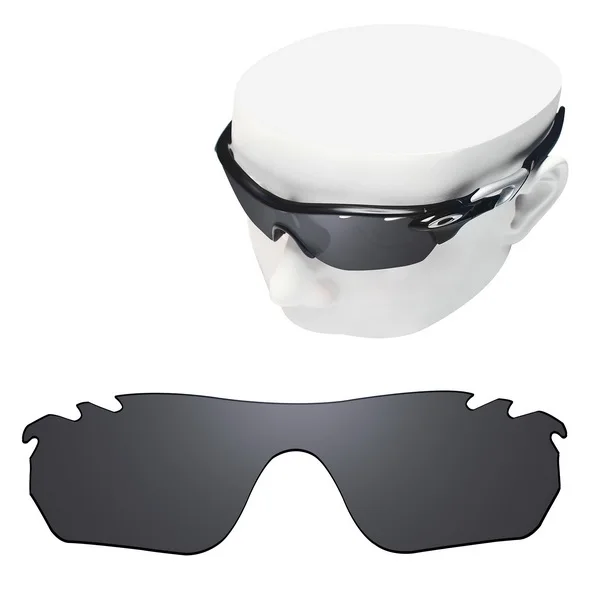 OOWLIT поляризованные Сменные линзы для-солнцезащитные очки Oakley Radarlock, края вентилируемый OO9183 солнцезащитные очки - Цвет линз: Black Dark Grey