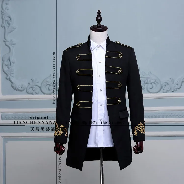 S-3XL новинка 2017 Мужская одежда модная тонкая средней длины свадебное платье