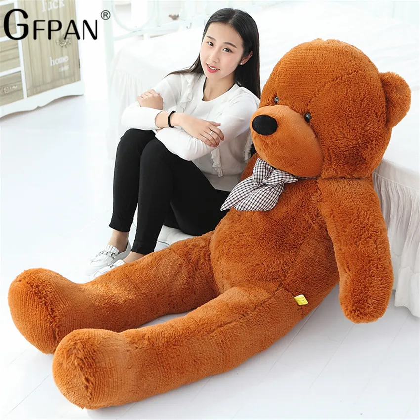 NEW 80/200cm Giant Size Classic Teddy Bear Plush Skin High Quality Low Price Bear Coat Birthday Gift Valentine Gift For Girls