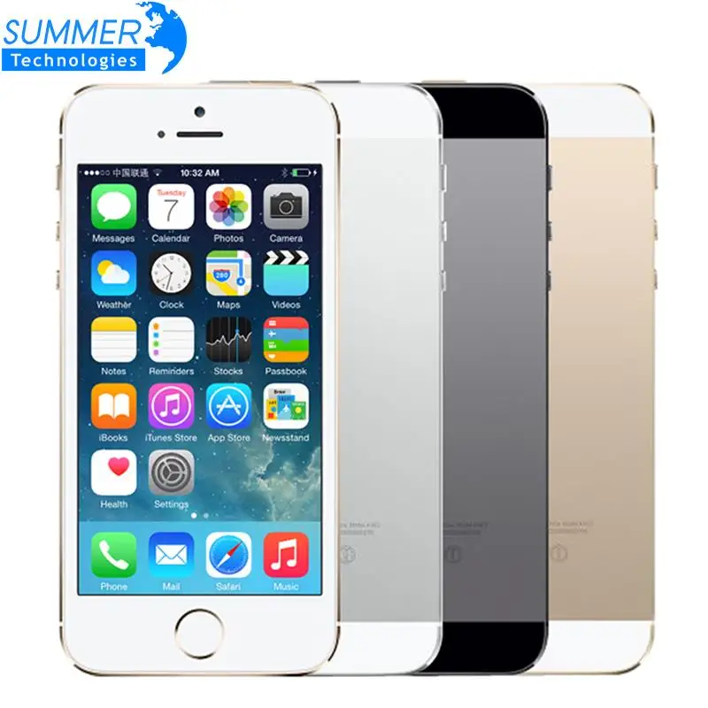 Оригинальное разблокирована Apple iPhone 5S мобильный телефон iOS A7 4 0 &quot8MP ips HD gps 16 ГБ 32