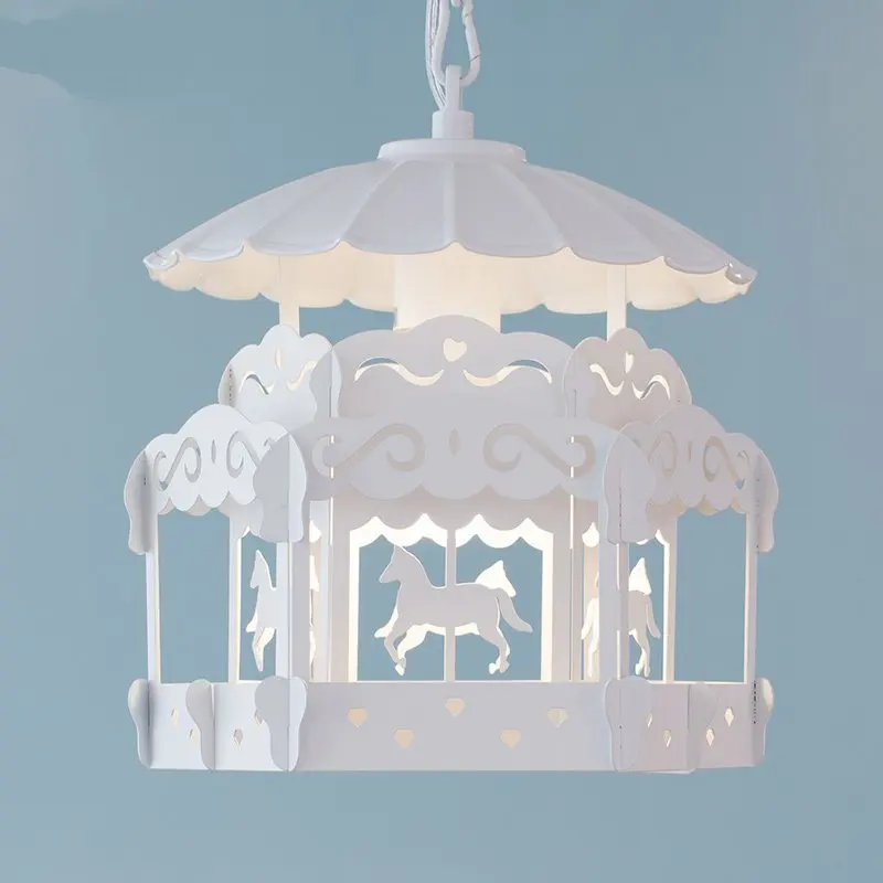 

Nordic Cartoon Hut Merry Pendant Lights for Living Room Bedroom Children's Room Princess House Kids Room Light Baby Lamp Loft