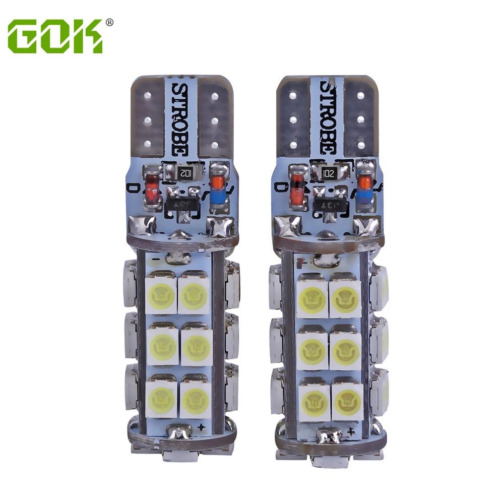 2 шт./лот T10 led мигающий стробоскоп W5W 28SMD 1210 smd LED стойкий блеск + автоматическая