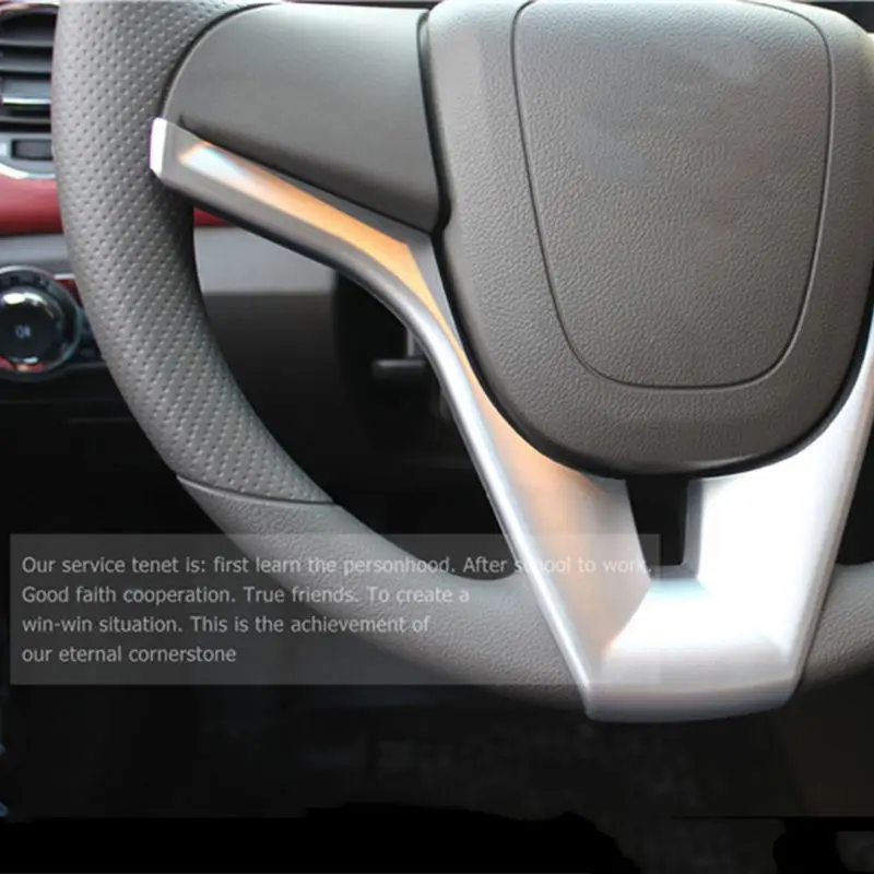 Для Chevrolet Classic Cruze Sedan Hatchback 2009 2010 2011 12 13 14 Автомобильный руль накладка хромированная наклейка аксессуары