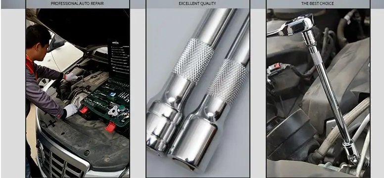 Высокое качество CR-V 50-250 мм Приводной удлинитель Бар Разъем 1/" 3/8" 1/" адаптер рукав шатун трещотка гаечный ключ ручной инструмент