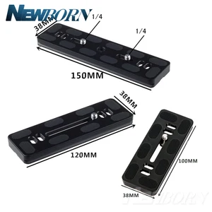 БЫСТРОРАЗЪЕМНАЯ пластина PU100PU120PU150, металлический кронштейн, штатив-монопод с винтом 14 дюйма для штатива с шаровой головкой Arca Swiss