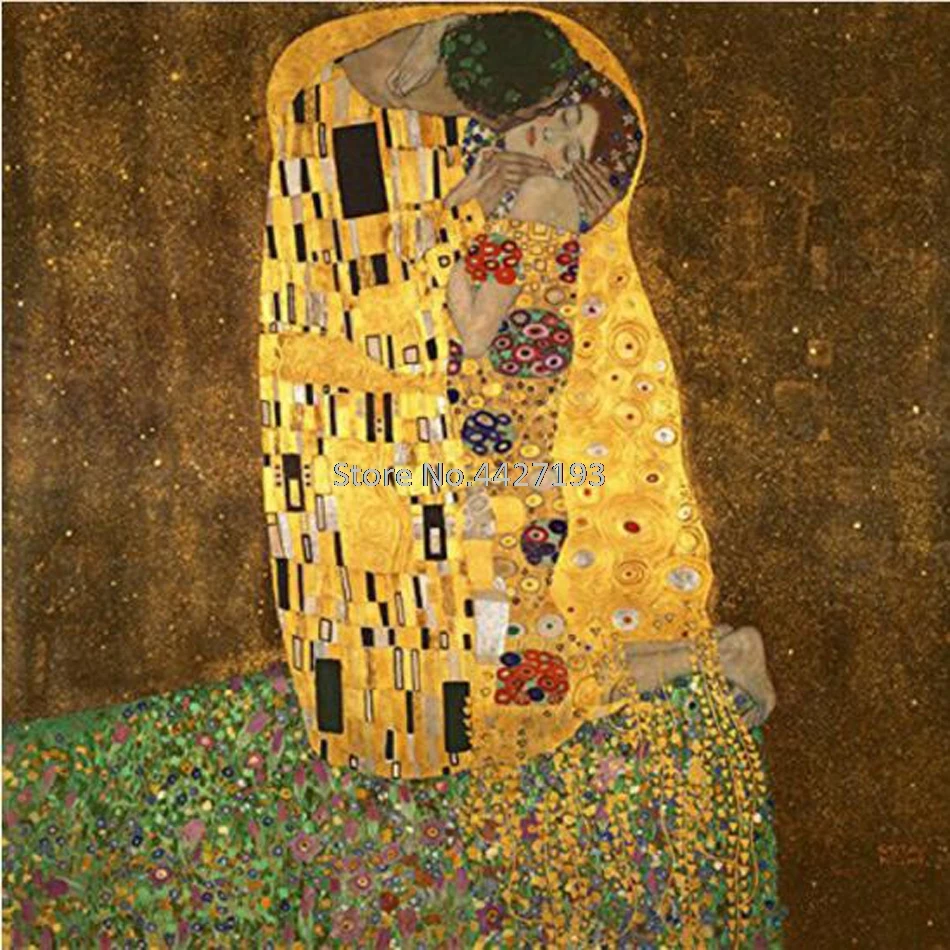 5d бриллиантовый рисунок Рождество полная Алмазная вышивка The Kiss by Gustav Klimt