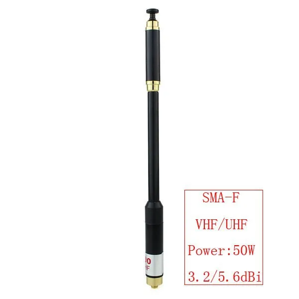 AL-800 с высоким коэффициентом усиления Двухдиапазонная VHF UHF телескопическая антенна для PRYME Kenwood HYT BAOFENG WLKIE TALKIE SMA-F BNC Выдвижная антенна