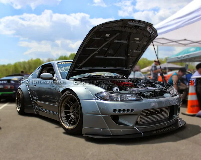 Комплект переднего крыла для Nissan S15 из стекловолокна Silvia FRP в стиле робоа гоночная