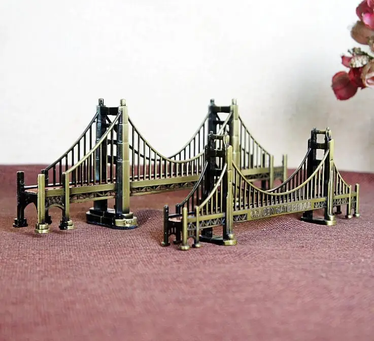 2 размеры Ретро всемирно известное строение модель Мост Золотые ворота Реплика