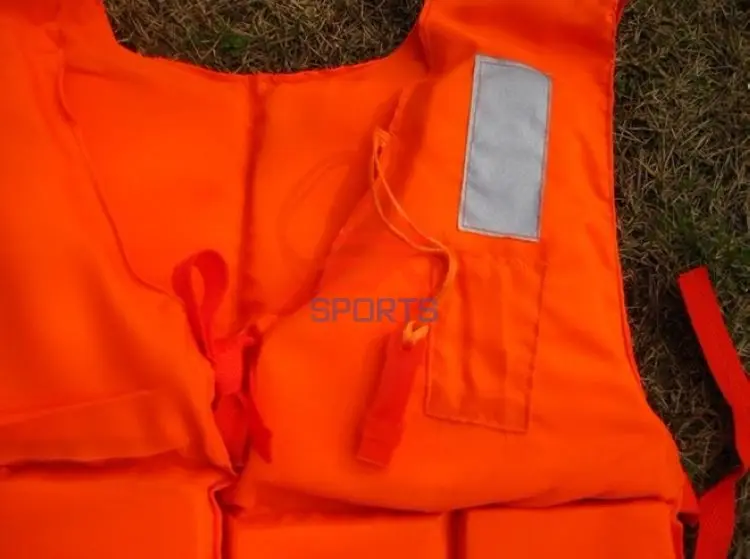 1 х Спасательная куртка для взрослых оранжевая пена спасательный жилет со