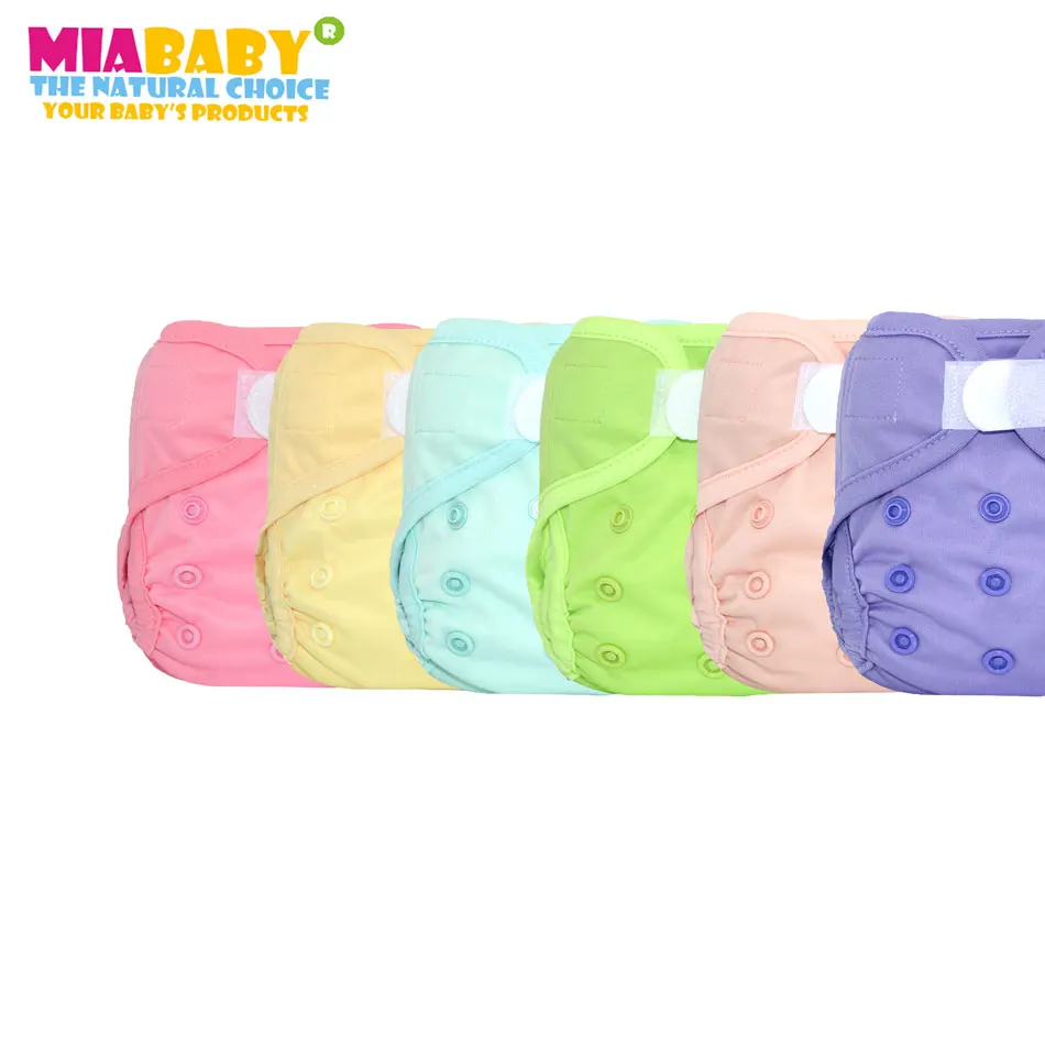 set3 V Miababy(6 шт./лот) тканевые подгузники для новорожденных, подходит для маленьких девочек Boy3-5k 'g, с двойным протектором, легко носить и стирать - Цвет: set3 V