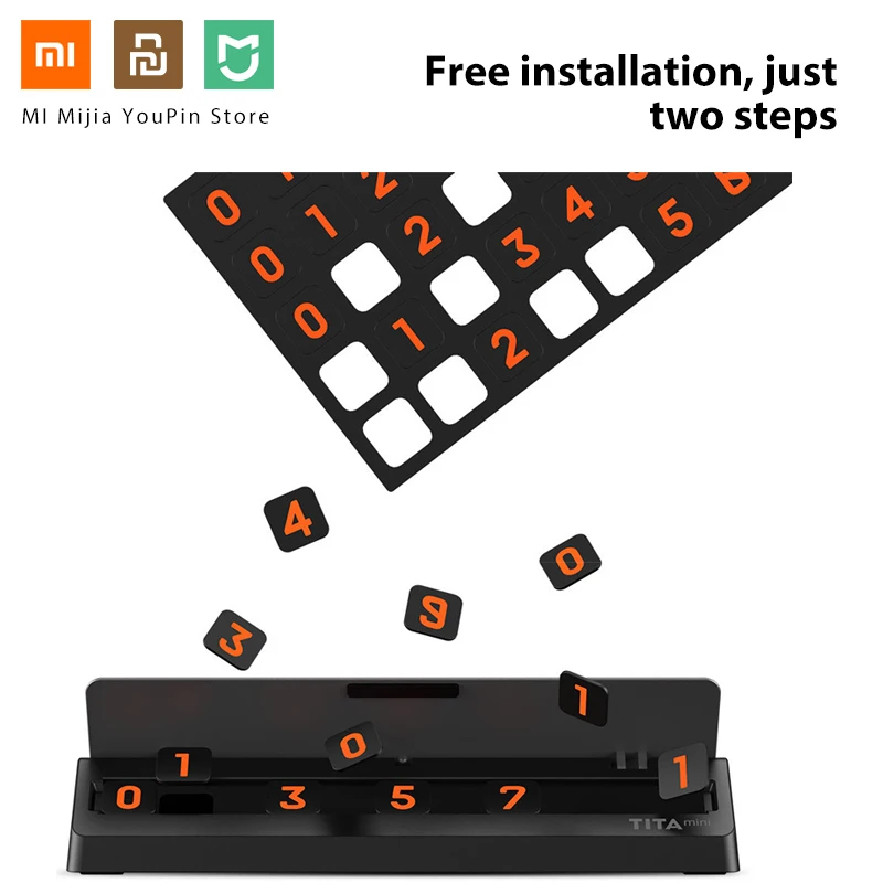 Новинка Xiaomi Mija TITA Mini Stop Sign Car Parking Card For Move Phone Number Stereo Reverse Invisible|Смарт-гаджеты| |