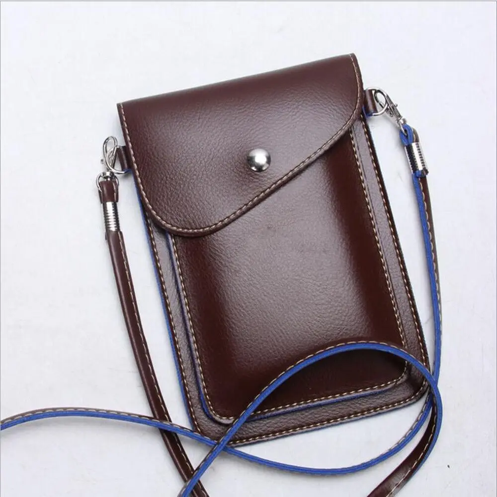 

PU Leather Phone Bag Shoulder Pocket Wallet Pouch Case Neck Strap For Huawei Honor 8 Smart Magic Note 8 Play 5 V8 Maimang 5
