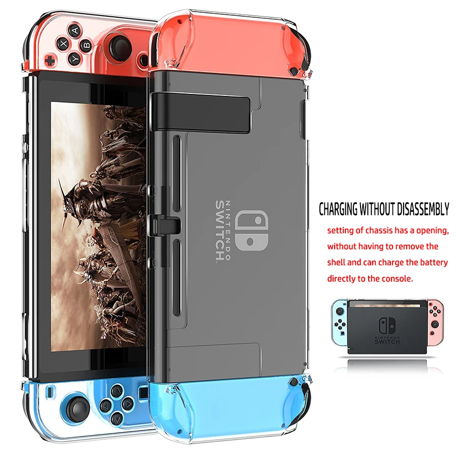 Аксессуары для Switch, дорожная сумка для переноски и пленка из закаленного стекла и жесткий чехол с кристаллами и 2 аналоговые колпачки для nintendo Switch NS