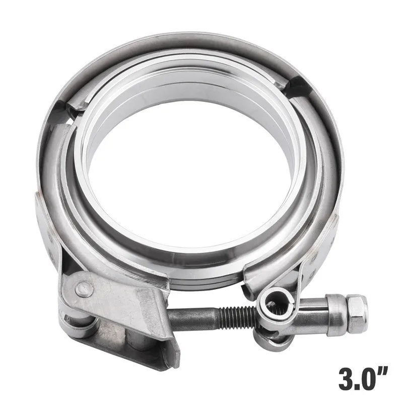3.0inch 2," /3,0"/3," /4,0" из нержавеющей стали зажим выхлопной полосы быстрого выпуска V Зажим мужской женский фланец для труб турбо выхлоп - Цвет: 3.0inch