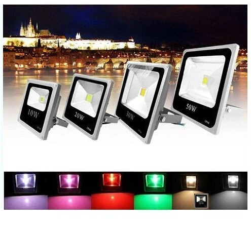 Водонепроницаемый RGB прожектор IP66 с пультом дистанционного управления