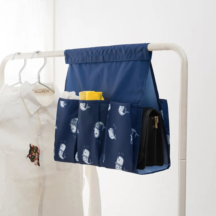 Printed Oxford Sunries Bag Hanging Storage Socks Underwear Makeup Organizer Portable Travel Containers For Women Men 46*34cm | Дом и сад