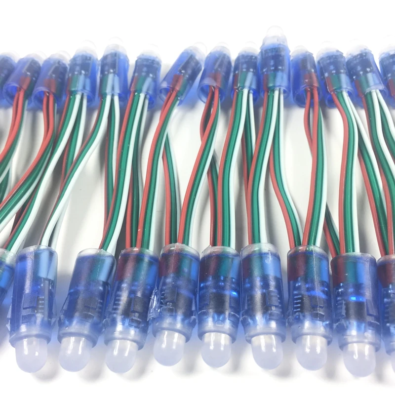 Светодиодный пиксельный модуль WS2811IC 12 мм DC5V цифровой полноцветный RGB независимо