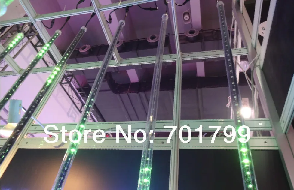 Цифровая светодиодная метеоритная трубка DMX512 длиной 2 м с углом обзора 360