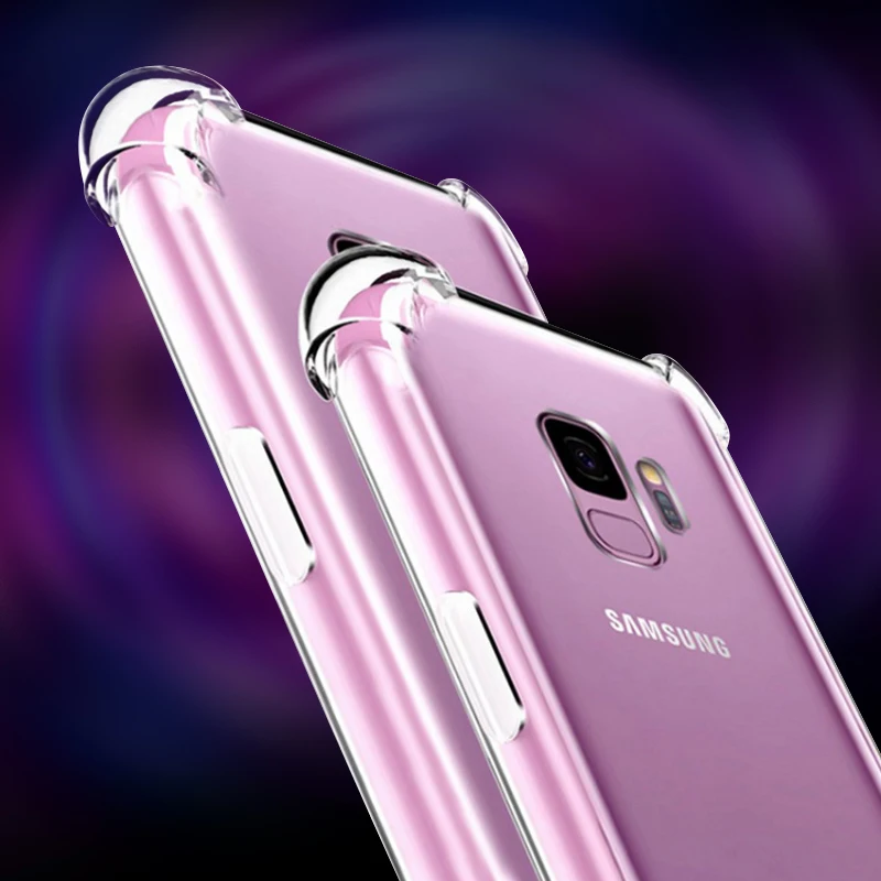 Для Samsung S10 TPU чехол для телефона Galaxy S9 S8 Plus A7 A9 A8 A6 2018 S10E M20 M10 Note 9 8 A8S A9S подушки