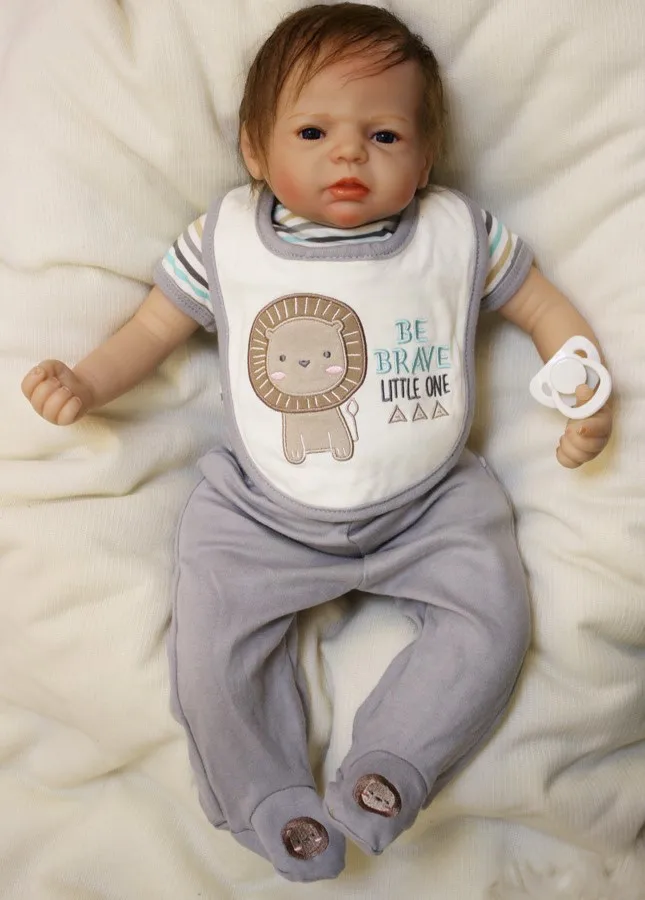 55 см Силиконовая Кукла reborn Игрушки для девочек детские игрушки кукла npkdoll детская