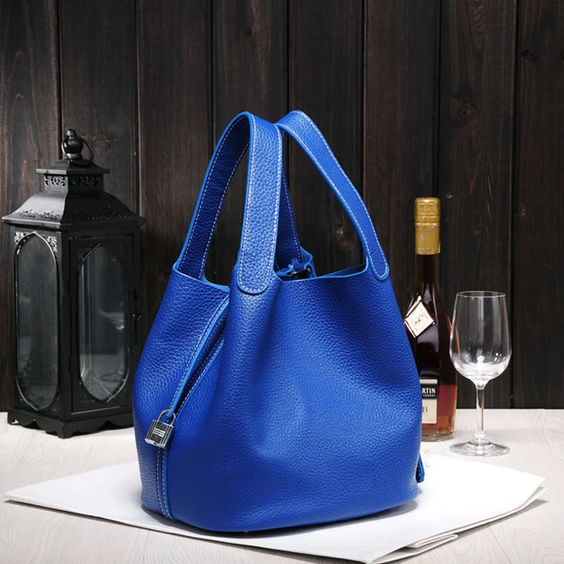 Сумка тоут в форме бочонка женская сумка ручной работы из 2018 натуральной кожи