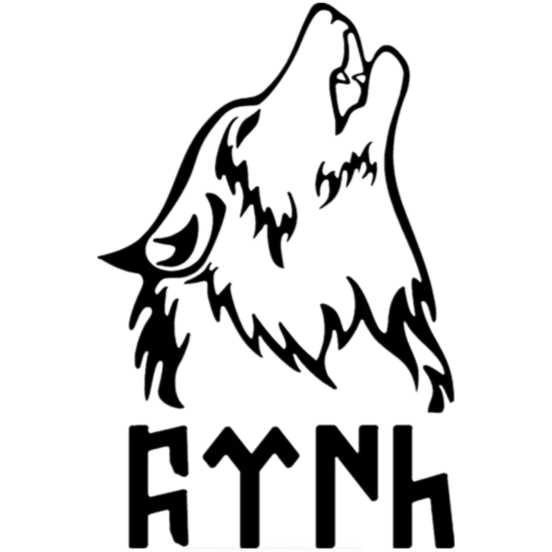 Three Ratels TZ 878 20 на 13.1см 1 4шт наклейки авто Воющий волк турция наклейка для
