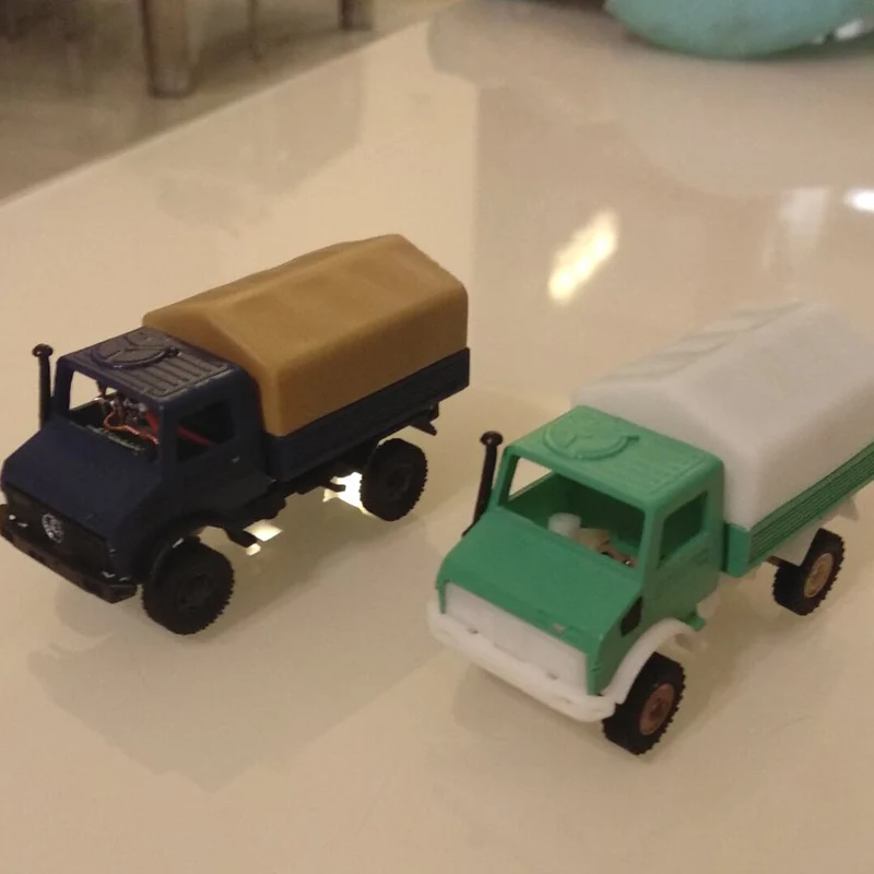 Dasmikro Das87 Das87E02 HO весы 1/87 4WD Unimog грузовик DIY Kit с белым корпусом