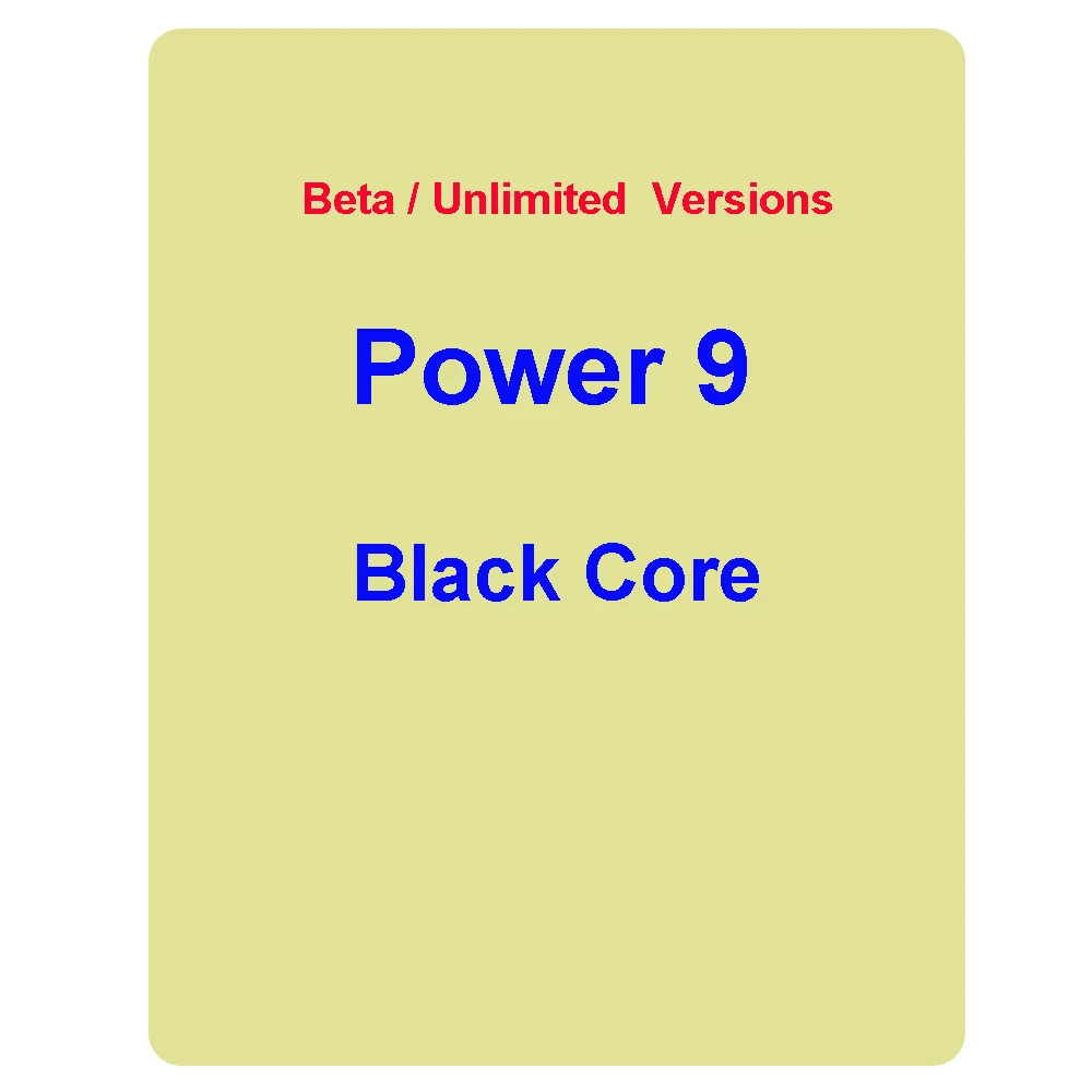 Power9 черный сердечник бумага Волшебная настольная игра торговые карты палуба |