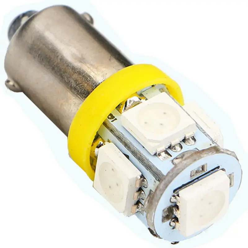 YM E яркий 500 шт. Автомобильный светодиодный Габаритные огни BA9S 5050 5 SMD Светодиодная