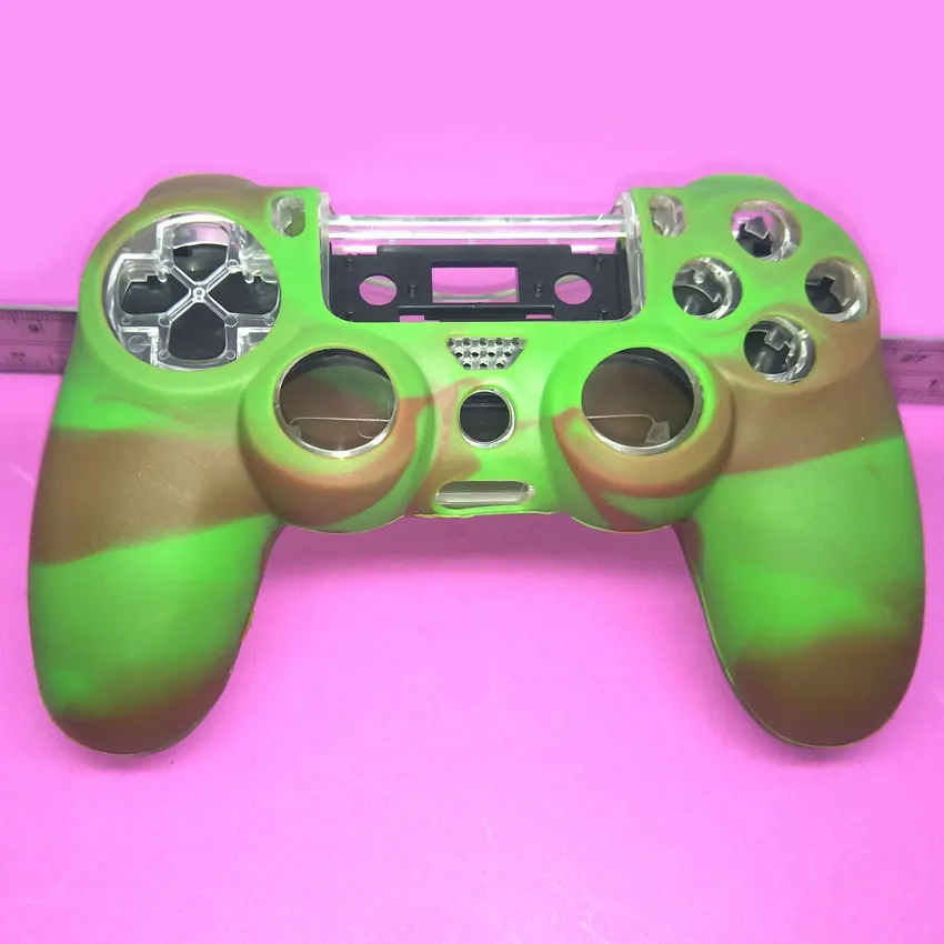 Для SONY Игровые приставки 4 PS4 контроллер камуфляж Мягкая силиконовая оболочка