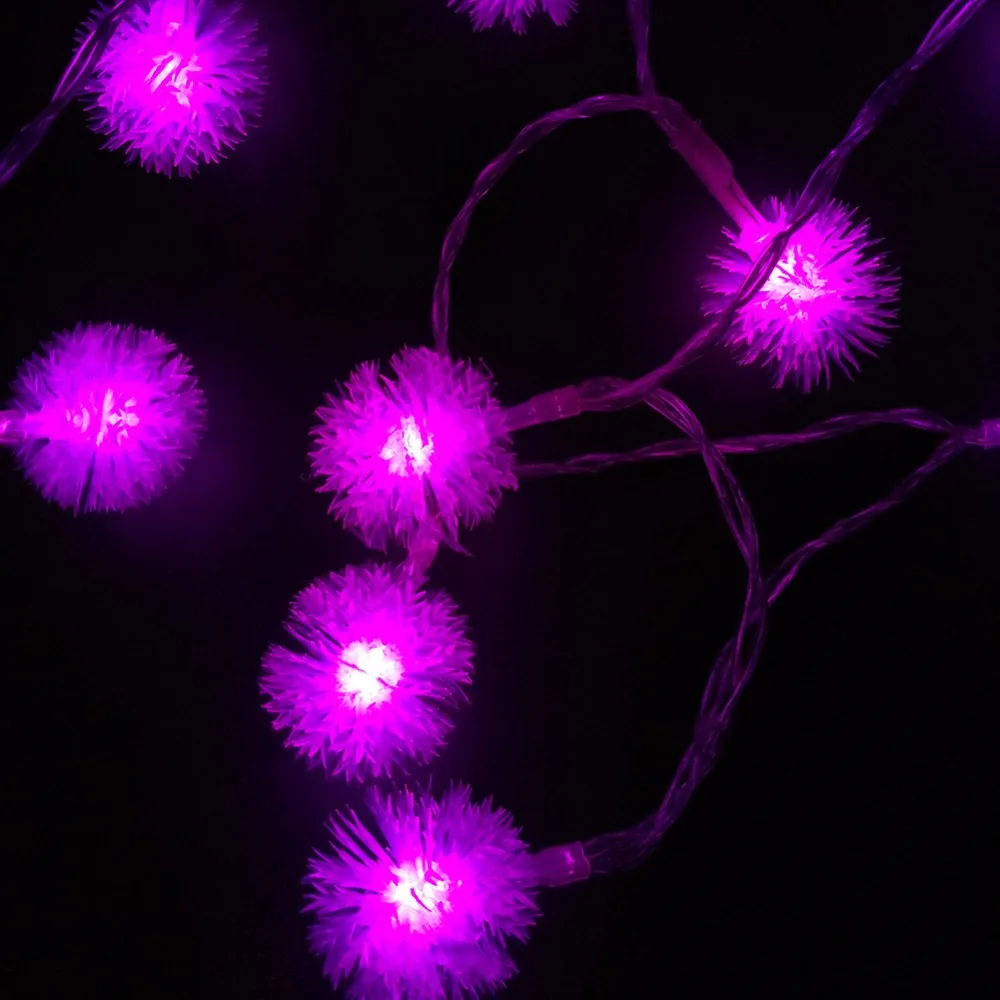 2017 Снежный Ком Многоцветная СВЕТОДИОДНАЯ Строка Хлопья Снега Огни Аккумулятор