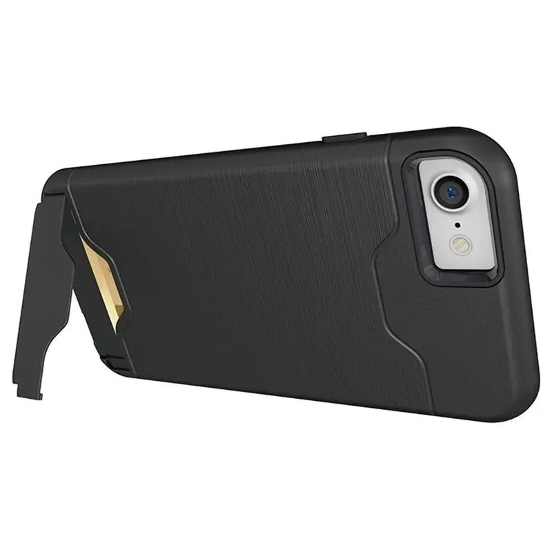 Чехол для iPhone XS MAX XR 8X10 7 PLUS матовый Гибридный Кошелек держатель для Карт Подставка чехол для iPhone 6 6S двухслойная защита