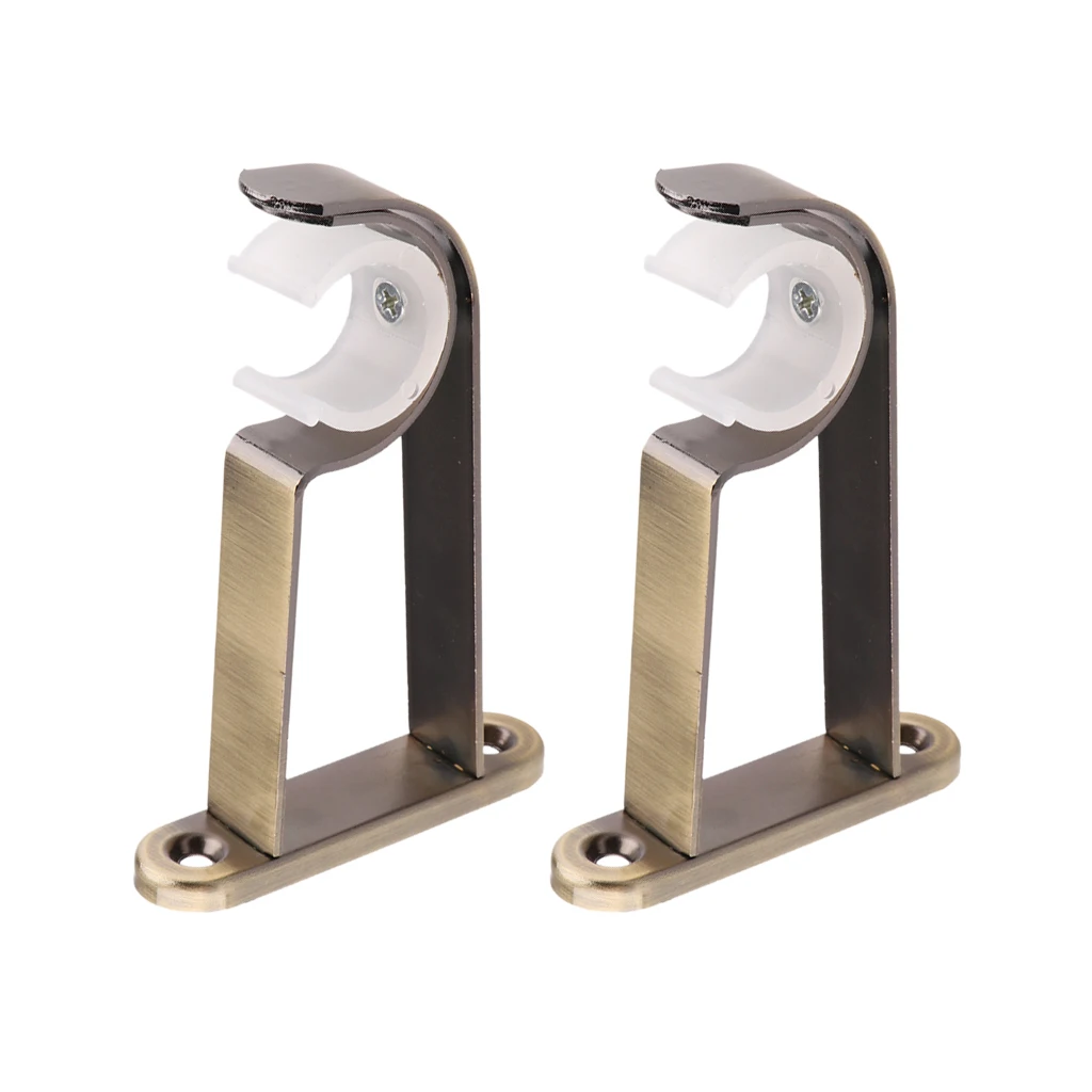 2 шт. железный занавес с одним/двойным стержнем для драпировки скобы 28 мм